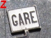 Pancarte SNCF - 2 plaques GARE